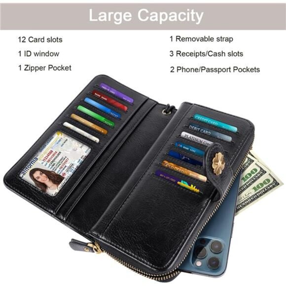 Wallets Multi Card Holder Clutch - Picture 3 of 7